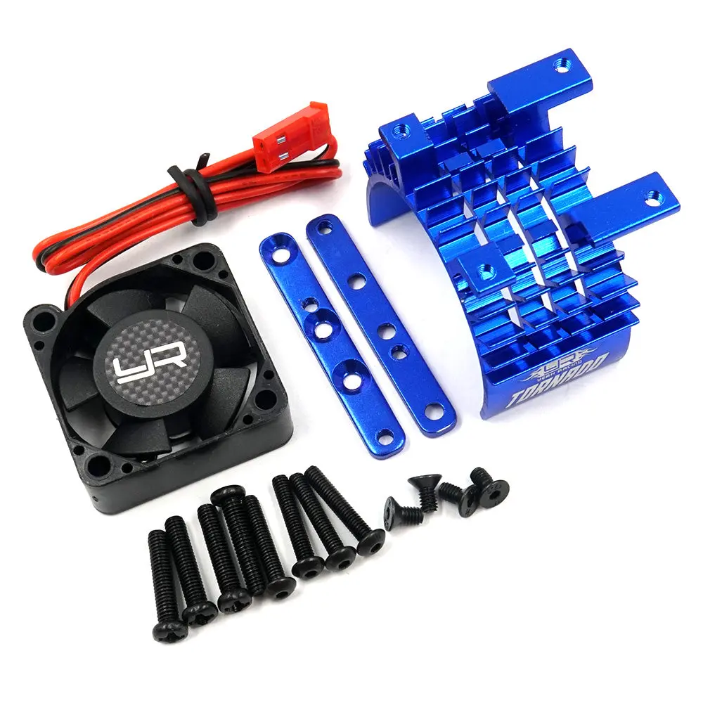Yeah Racing Aluminum 540 & 550 Motor Heat Sink W/Tornado High Speed Fan (Blue) (Ya-0653Bu) 1