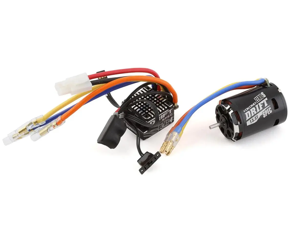 Yokomo Bl-Rs4 Drift Spec Sensored Brushless Esc/Zero S Drift Spec Motor Combo (13.5T) (Black) 1
