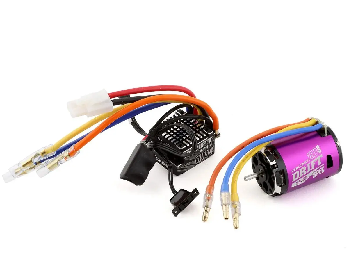 Yokomo Bl-Rs4 Drift Spec Sensored Brushless Esc/Zero S Drift Spec Motor Combo (13.5T) (Purple) 1