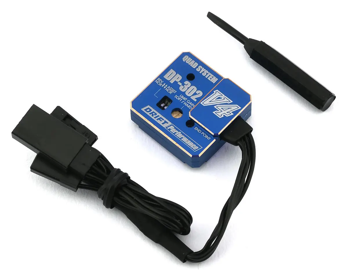 Yokomo Dp-302V4 Drift Steering Gyro (Blue) (Yokdpp-302V4bl) 1