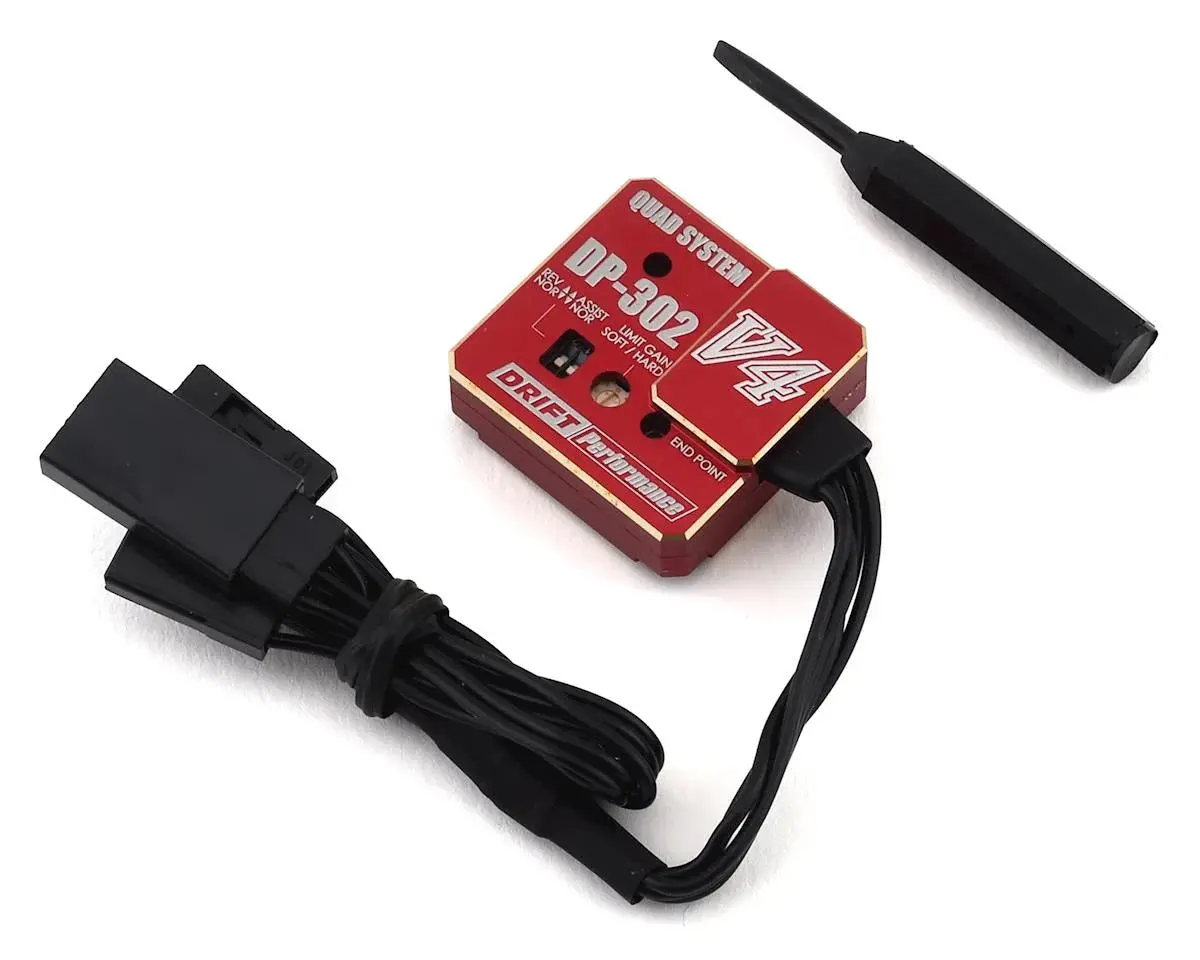 Yokomo Dp-302V4 Drift Steering Gyro (Red) (Yokdpp-302V4rb) 1