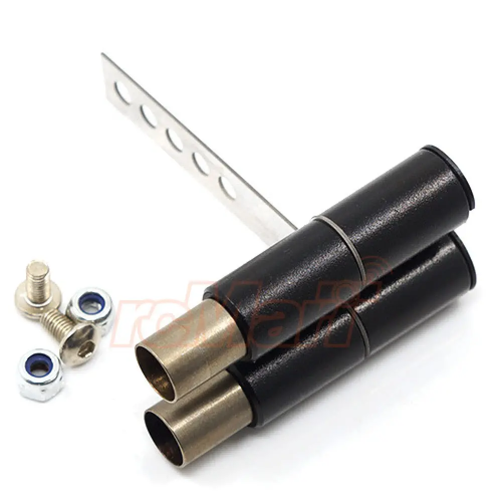 Yeah Racing 1/10 Stainless Steel Dual Exhaust Pipe (Ya-0467) 1