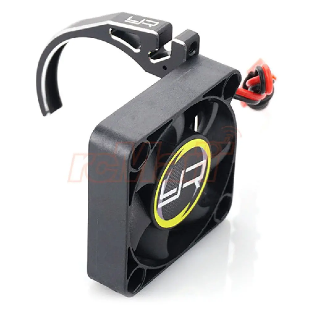 Yeah Racing Aluminum 7075 Fan Mount W/Ya-0327 40Mm Fan For 540 Motor (Black) (Ya-0526Bk) 1