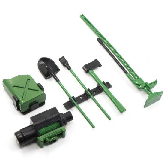 Yeah Racing 1/10 Rc Crawler Scale Accessory Tool Set (Ya-0356Gn) 1