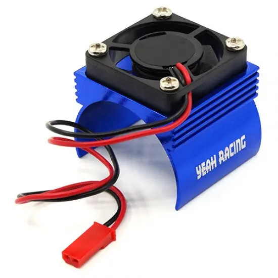 Yeah Racing Aluminum 540 Motor Heat Sink W/Cooling Fan Blue (Ya-0410Bu) 1