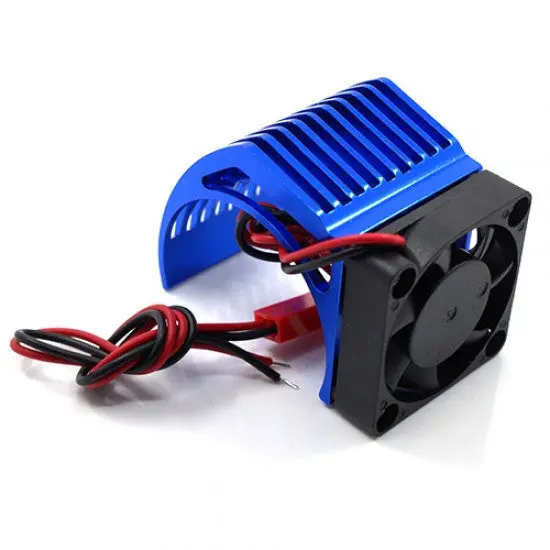 Yeah Racing Aluminum 540 Motor Heat Sink W/Cooling Fan Blue (Ya-0411Bu) 1