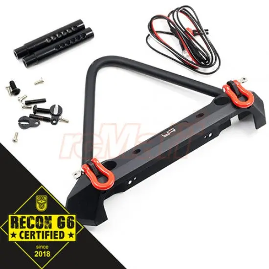 Yeah Racing Aluminum Alloy Front Bumper W/Led Light For Scx10 Ii/Trx-4 Venture/Bom/ Enduro 'G6 Certified' (Ya-0548) 1