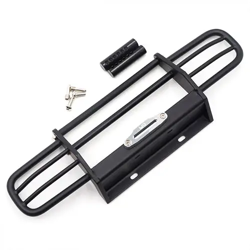 Yeah Racing Metal Front Bumper For Hpi Venture Trx-4 Scx10 Ii Black (Ya-0568Bk) 1