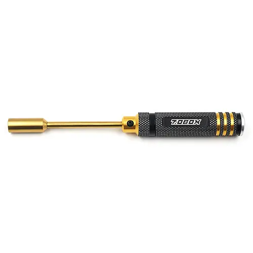 Yeah Racing Aluminum 7Mm Lock Nut Driver Black Gold (Yt-0192) 1