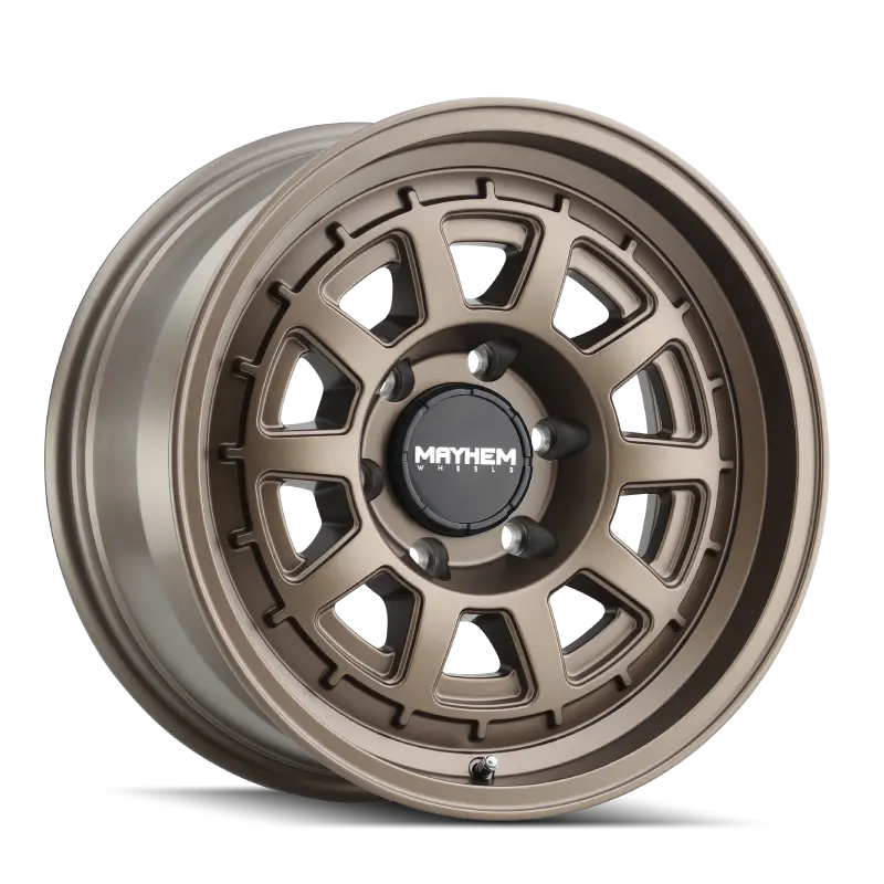 Mayhem Voyager 17X8 Inch Dark Bronze Alloy Wheel — 5X100 Bolt Pattern, 38Mm Offset, 56.1Mm Hub Bore 1
