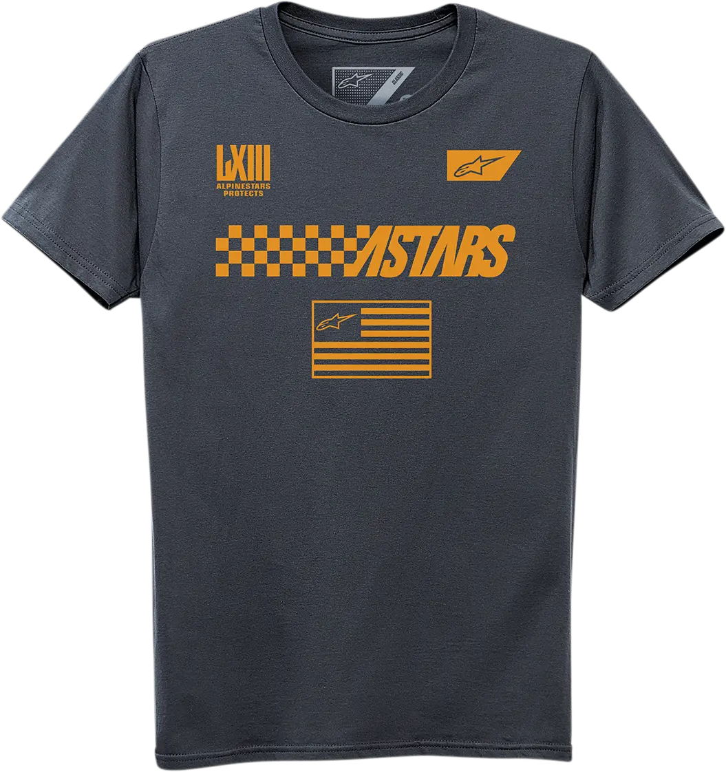 Alpinestars Charcoal Graphic T-Shirt – Casual Fit, Size 2Xl (Model 123072111182X) 1