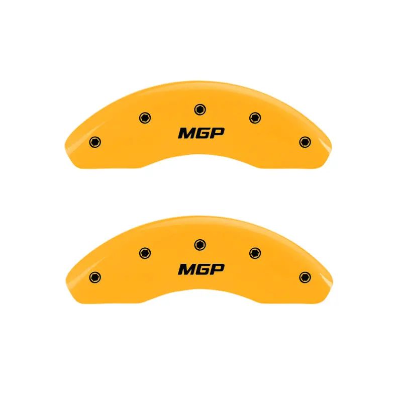 Mgp 4 Caliper Covers Engraved Front & Rear Mgp Yellow Finish Black Char 2007 Suzuki Grand Vitara 1
