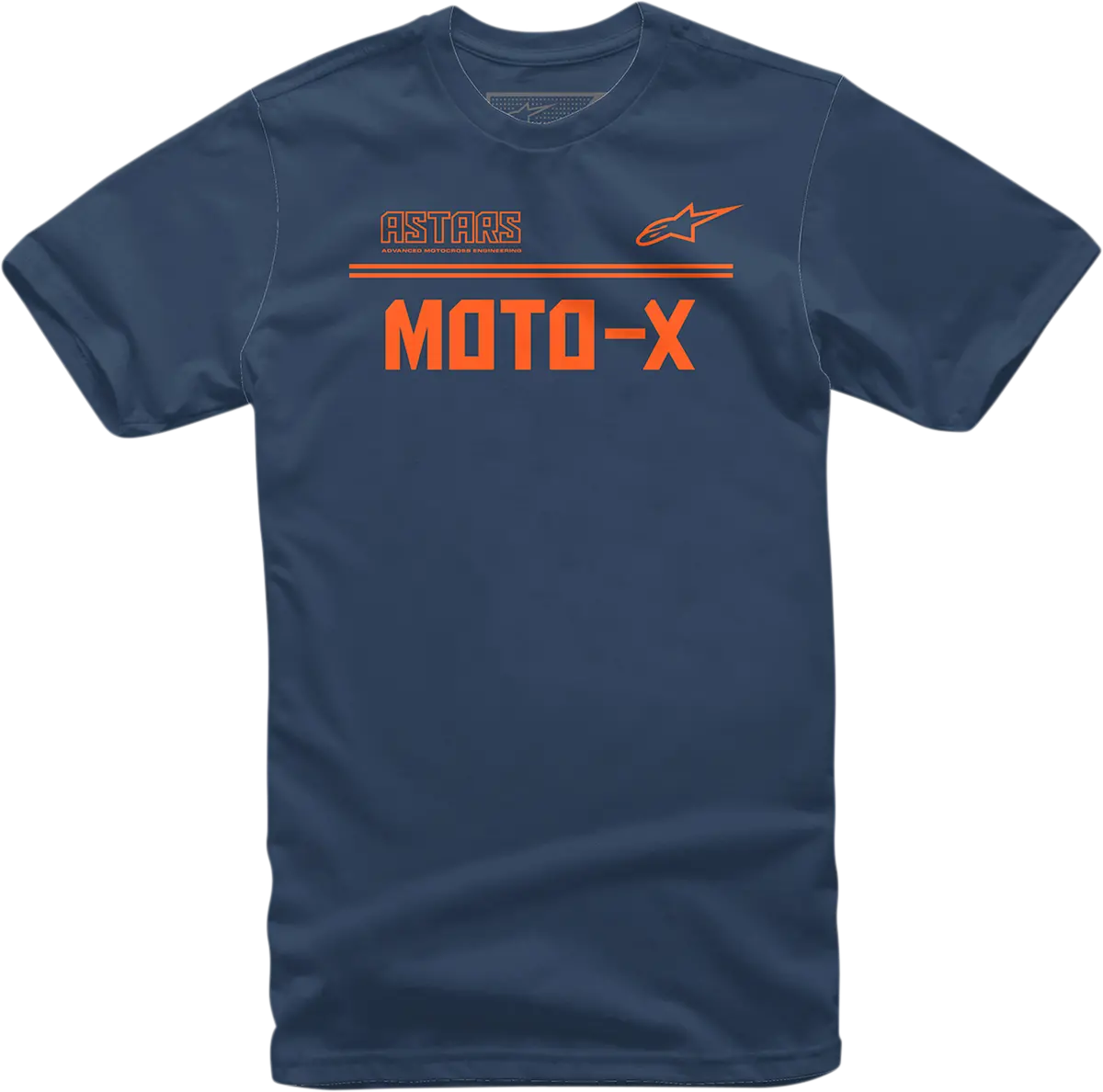Alpinestars Moto-X Graphic T-Shirt – Navy/Orange Colorway, Size Xl (Model #1213720247032Xl) 1