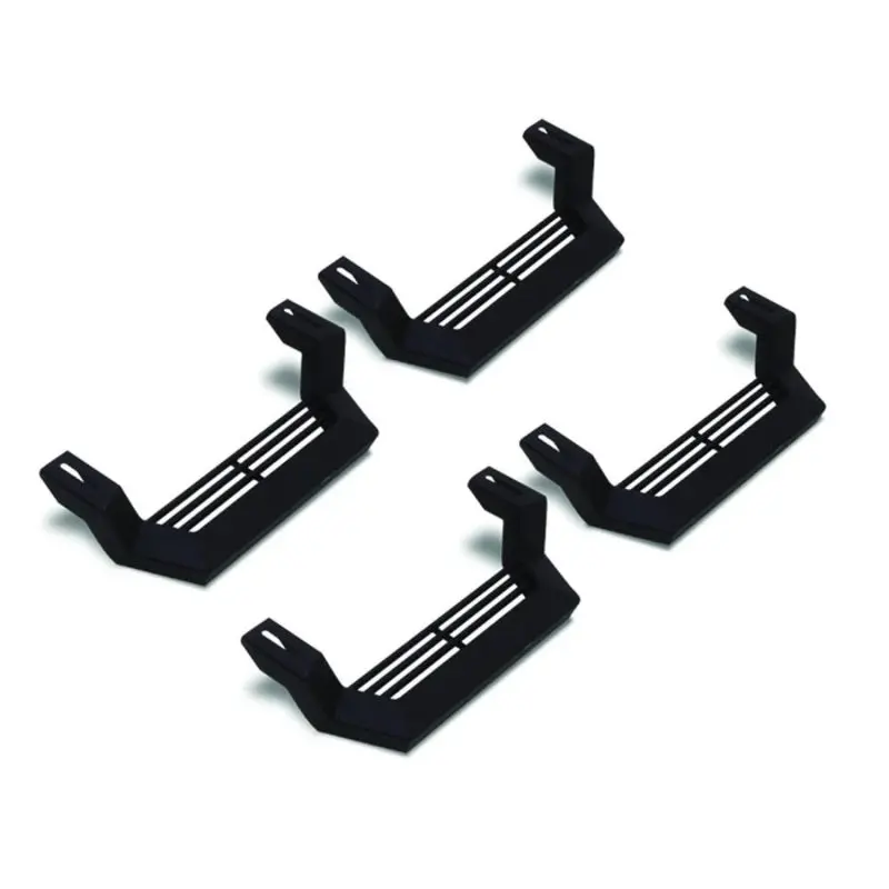 Rampage Universal Rock Rails With Short Steps – 4-Piece Black Set For Jeeps (1999–2019) 1