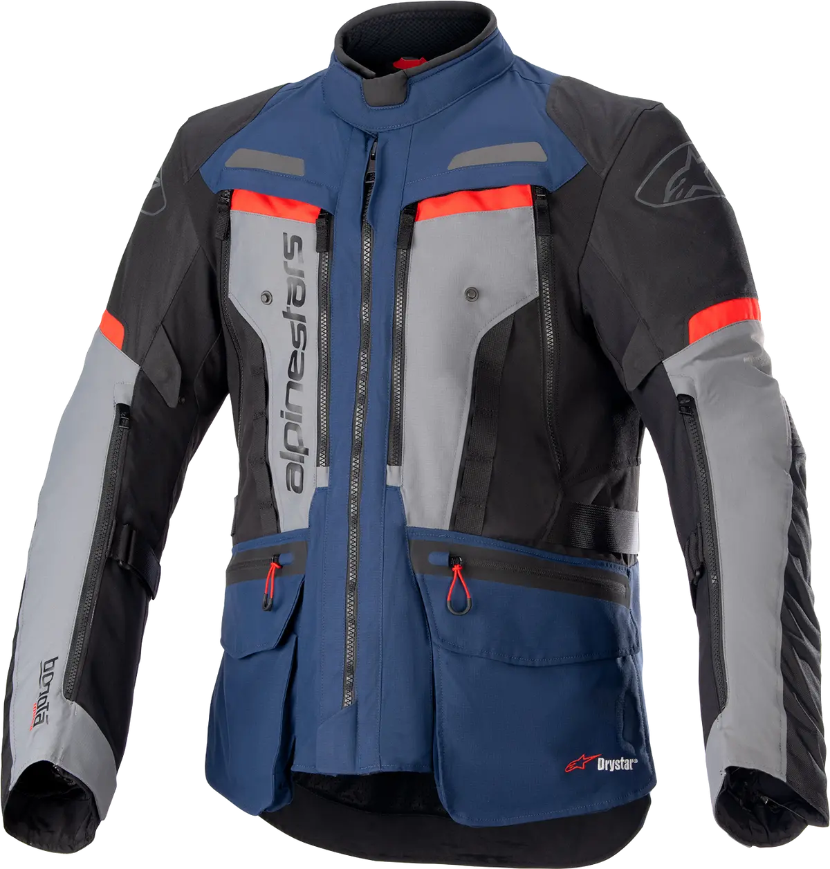 Alpinestars Bogota Pro Drystar Motorcycle Jacket – Black/Blue/Red, Size 4Xl (Model #3207023-7093-4X) 1