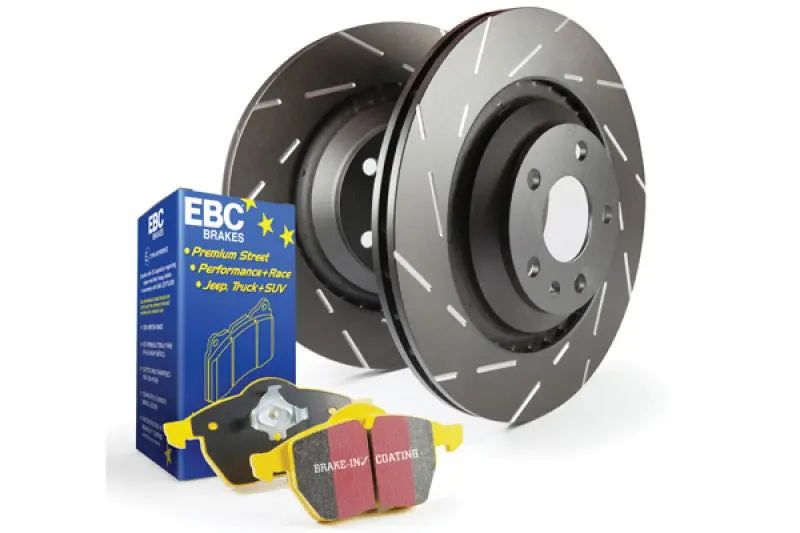 Ebc Yellowstuff High-Performance Brake Pad & Usr Drilled & Slotted Rotor Kit (S9 Series) 1