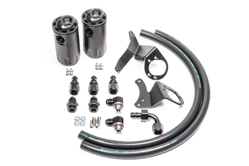 Radium Engineering Dual Catch Can System With Fluid Lock For 2011–2014 Ford Mustang Gt 1