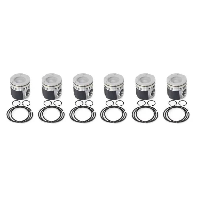 Industrial Injection Mahle Piston Kit With Coated Tops & Skirts For 1998.5–2002 Dodge 24V 1
