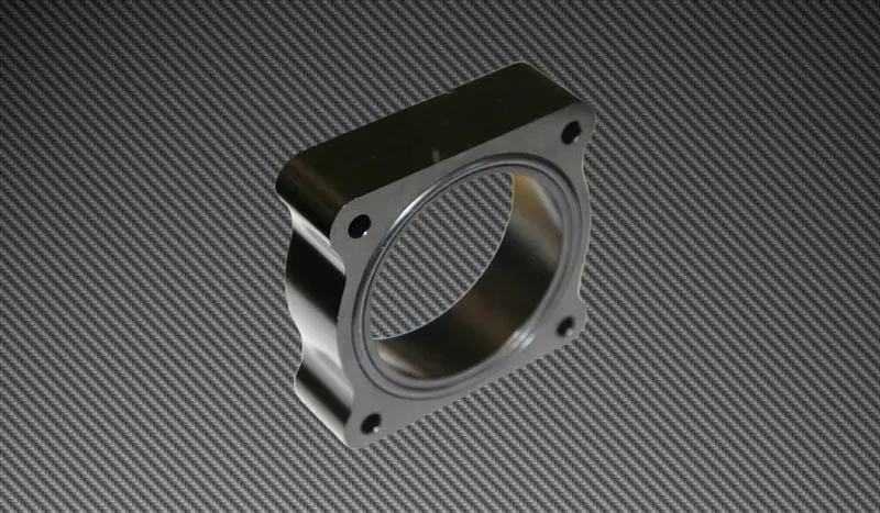 Torque Solution Throttle Body Spacer For 2013 Ford Focus St – Black Anodized 1