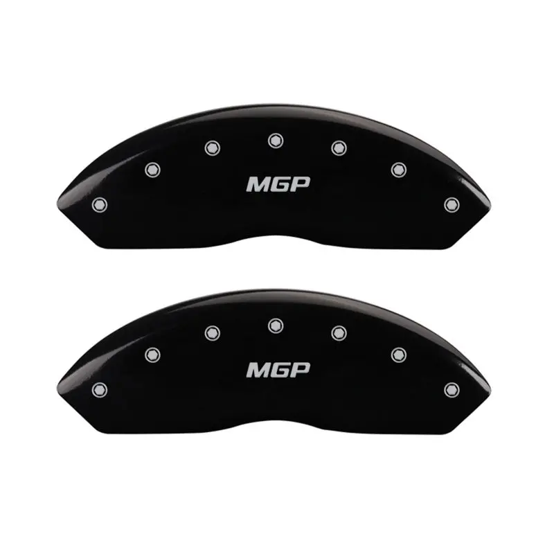Mgp Engraved Front Caliper Covers – Black Finish With Silver Accent Lettering (Front Set Only) 1
