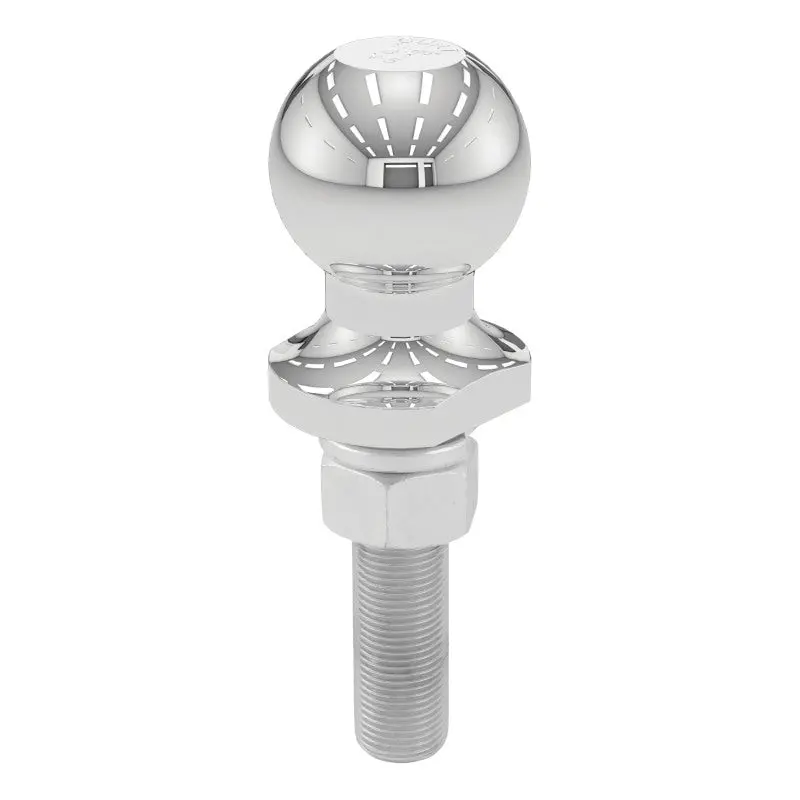 Curt 1-7/8" Chrome Trailer Ball – 3/4" X 3" Shank, 2,000 Lb Capacity 1