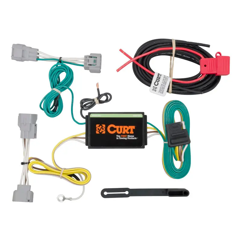 Curt Custom Vehicle Wiring Harness For 2014–2018 Jeep Cherokee – 4-Way Flat Trailer Connector Output 1