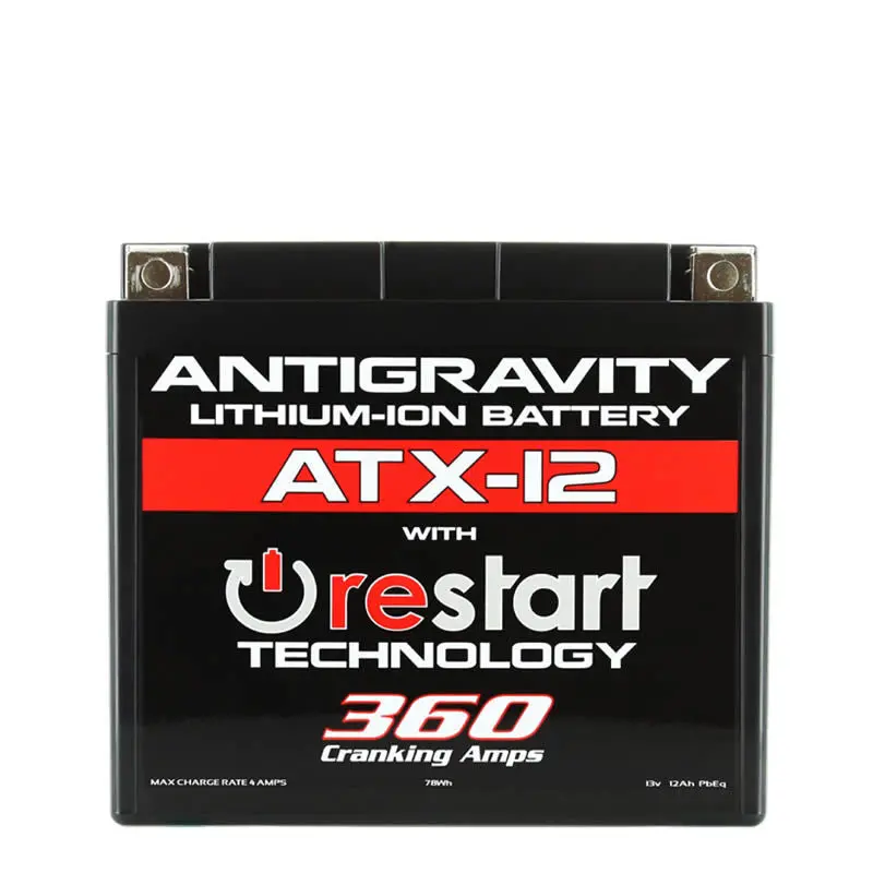 Antigravity Ag-Atx12-Rs Lithium-Ion Powersports Battery – Re-Start Technology 1