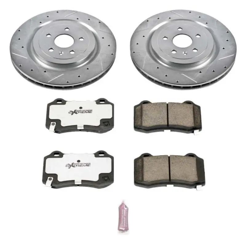 Power Stop Z26 Street Warrior Rear Brake Kit For 2009–2015 Cadillac Cts 1