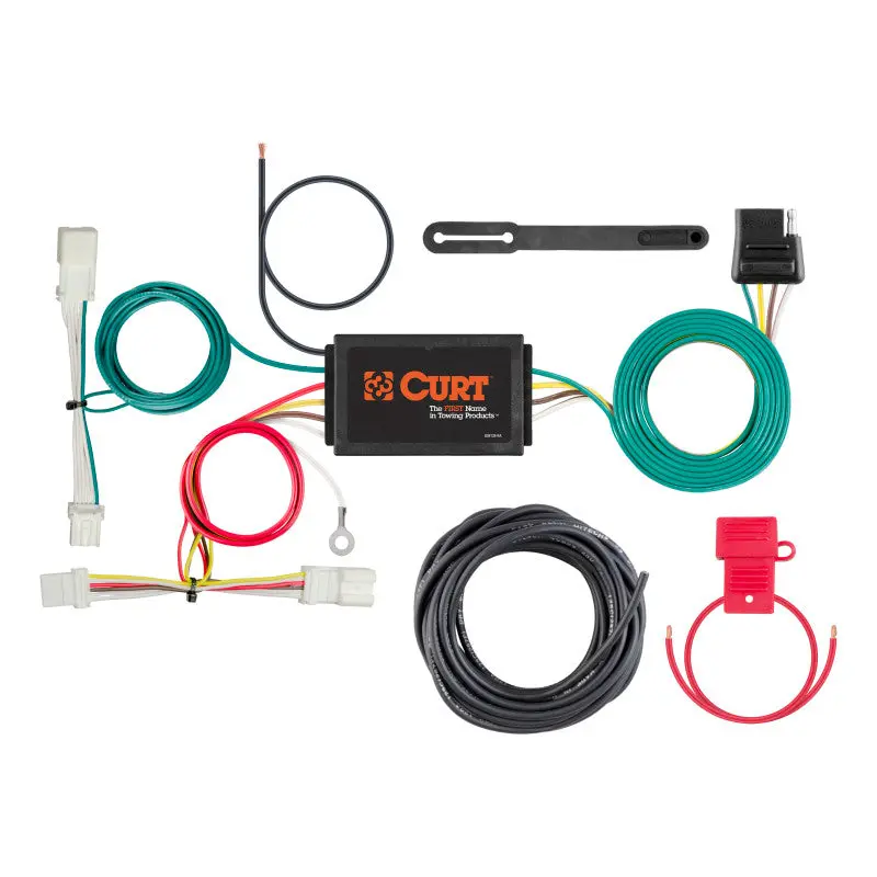 Curt Custom Vehicle Wiring Harness – 4-Way Flat Trailer Connector For 2016–2018 Honda Civic 1