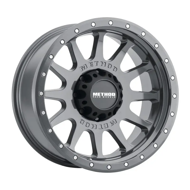 Method Mr605 Nv 20X10 -24Mm Offset 8X6.5 121.3Mm Cb Gloss Titanium Wheel 1