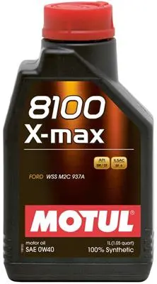 Motul 8100 X-Max 0W-40 Full Synthetic Engine Oil – Certified For Porsche A40 Applications 1