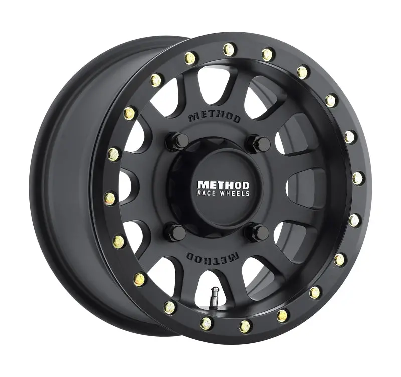 Method Mr401 Utv Beadlock Wheel – 15X7", 4+3" Backspace (+13Mm Offset), 4X136, 106Mm Centerbore, Matte Black 1