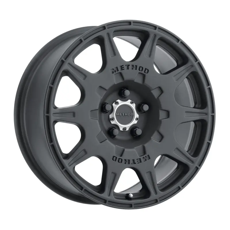Method Mr502 Rally Matte Black Alloy Wheel: 16X7", +30Mm Offset, 5X108 Bolt Pattern, 63.4Mm Center Bore 1