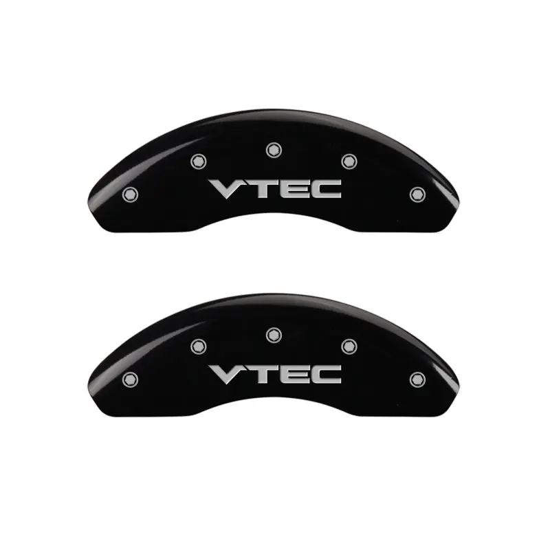 Mgp Engraved Front And Rear Brake Caliper Covers – Vtech Black Finish With Silver Chrome Accents 1