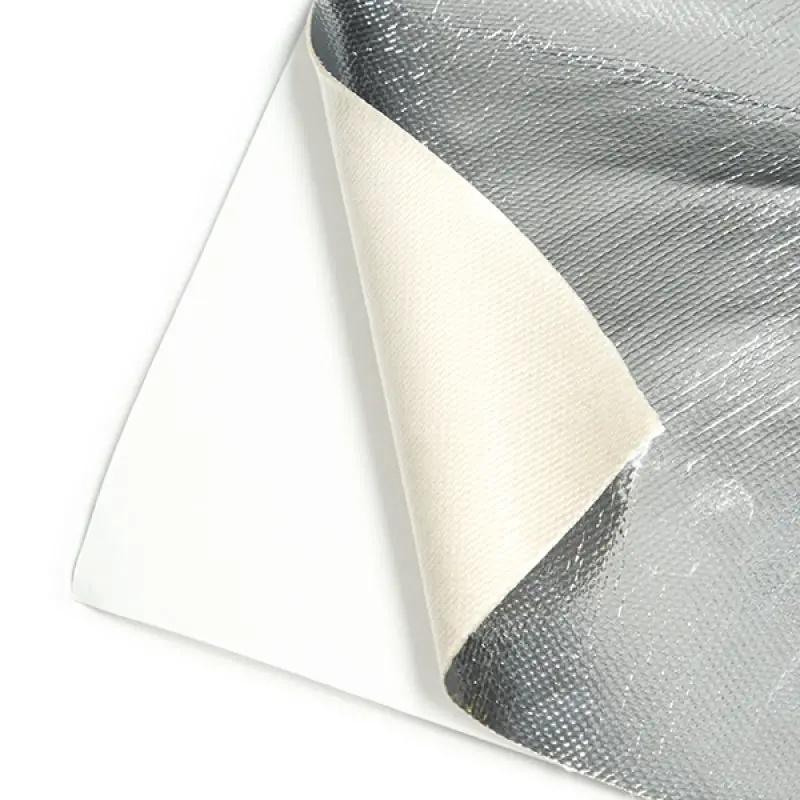 Mishimoto Silica Heat Barrier Tape – 12" X 24", Adhesive-Backed Aluminum Composite 1