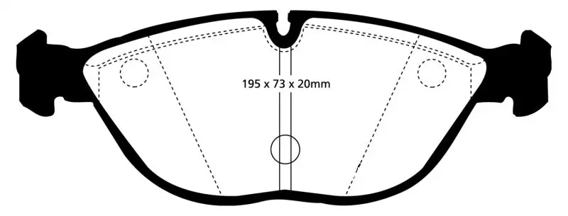 Ebc Yellowstuff Front Brake Pads For 2004–2006 Audi Tt Quattro 3.2L 1