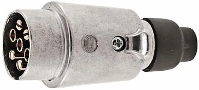 Hella 7-Pole 12V Trailer Plug With Durable Metal Housing 1