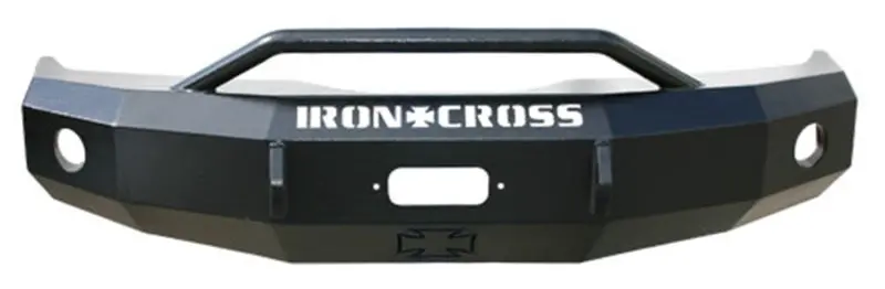 Iron Cross Heavy-Duty Push Bar Bumper – Matte Black, Fits 1981–1987 Chevrolet Silverado 1500/2500/3500 1