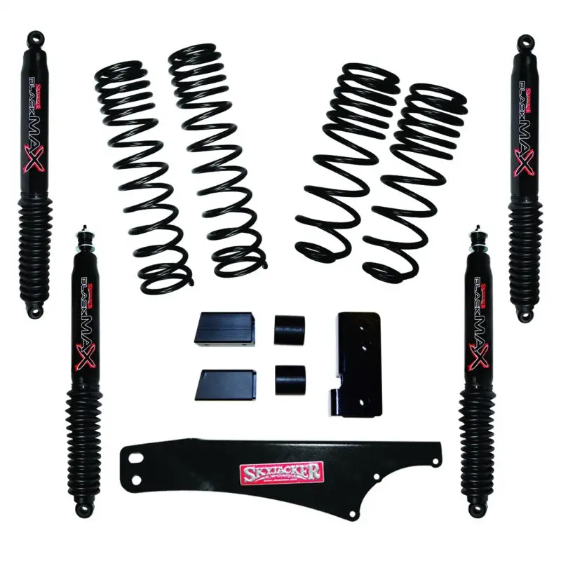 Skyjacker Long-Travel 2–2.5-Inch Lift Kit With Black Max Shocks For 2007–2018 Jeep Wrangler Jk 4-Door 4Wd 1