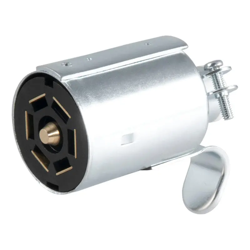 Curt 7-Pin Rv Blade Connector – Trailer-Side Die-Cast Metal Plug 1