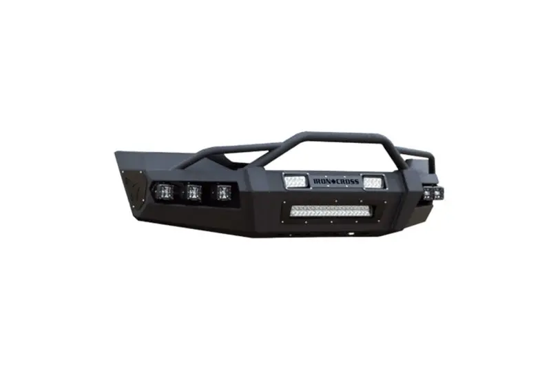 Iron Cross Hardline Front Bumper With Integrated Grille Bar – Matte Black Finish For 2016–2018 Chevrolet Silverado 1500 1