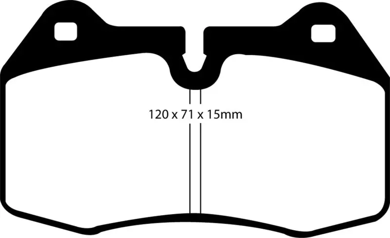 Ebc Yellowstuff High-Performance Front Brake Pads — Designed For 2003–2004 Infiniti G35 3.5L Manual (Brembo Equipped) 1